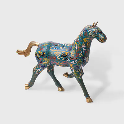 Running horse wooden primary image
