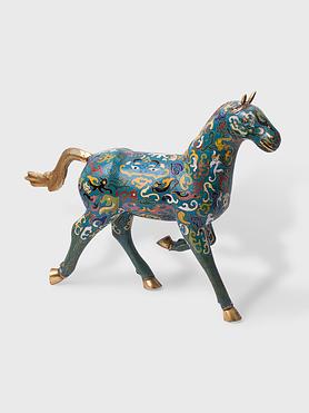 Running horse wooden